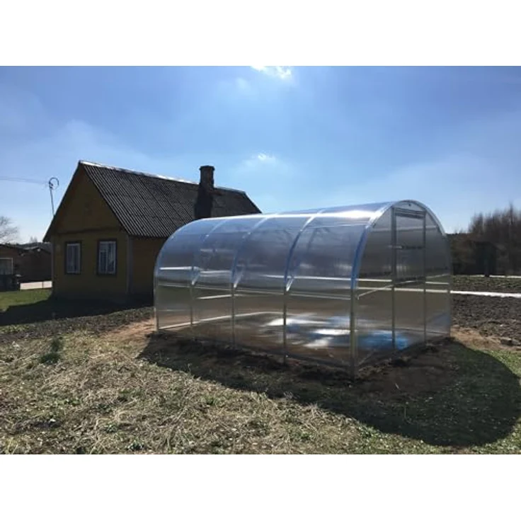 Klasika Gewächshaus Baltic LT 3x4m (L x B) mit 6 mm Polycarbonat, transparent – Bild 3