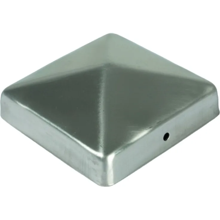 Edelstahl Pfostenkappe Pyramide 71x71mm Zaunkappe Zierkappe Pfahl Holzzaun Kappe