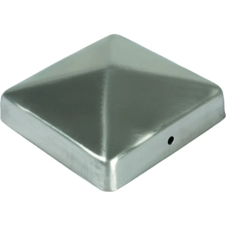 Edelstahl Pfostenkappe Pyramide 71x71mm Zaunkappe Zierkappe Pfahl Holzzaun Kappe