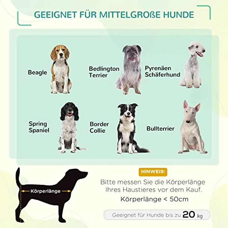 PawHut Haustierbett mit Baldachin, Erhöhtes Hundebett, Hundeliege Outdoor mit Dach, Atmungsaktiv, Taftstoff Kaffee 76 x 61 x 73 cm – Bild 4