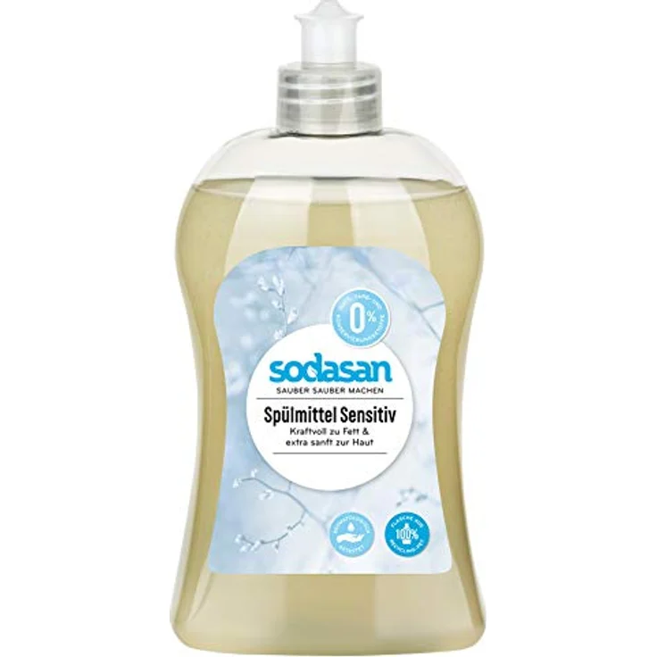 Sodasan Spülmittel - Sensitiv 500ml Geschirrspülmittel, hautfreundlich und ohne chemische Rückstände – Bild 2
