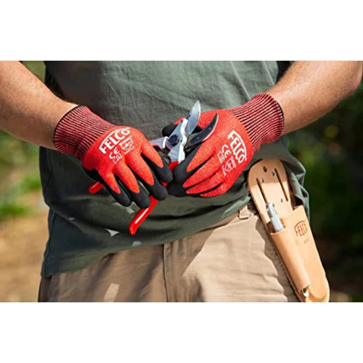 FELCO 910+ Baumscheren-Träger aus Leder mit zus. Tasche – Bild 2