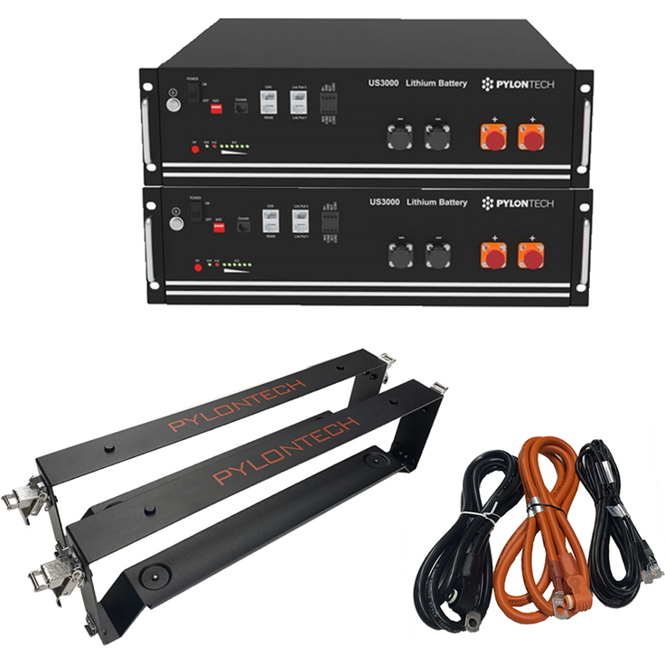 Pylontech 7 kWh Solarspeicher LiFePo4 mit BMS und Kabel