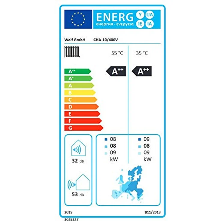 Wolf Wärmepumpe CHA-Monoblock 10/400V, modulierend, inkl. E-Heizelement 9 kW, Smart-Grid-Ready, A++ – Bild 3