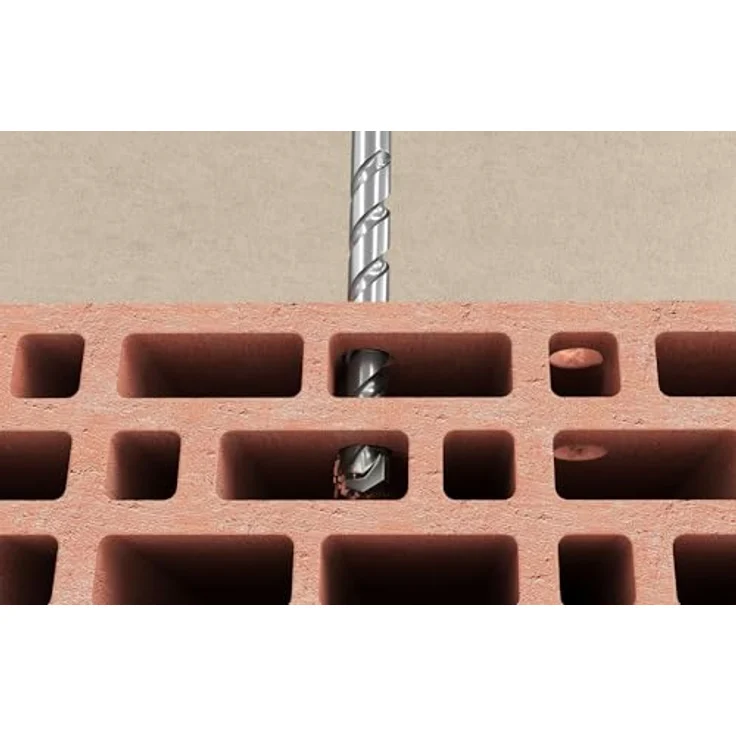 Fischer Steinbohrer d-s hm 10,0 x 67/120, Betonbohrer mit Hartmetallplatte und 130° Hartmetallschneide für hohe Standzeit und Hitzebeständigkeit – Bild 3