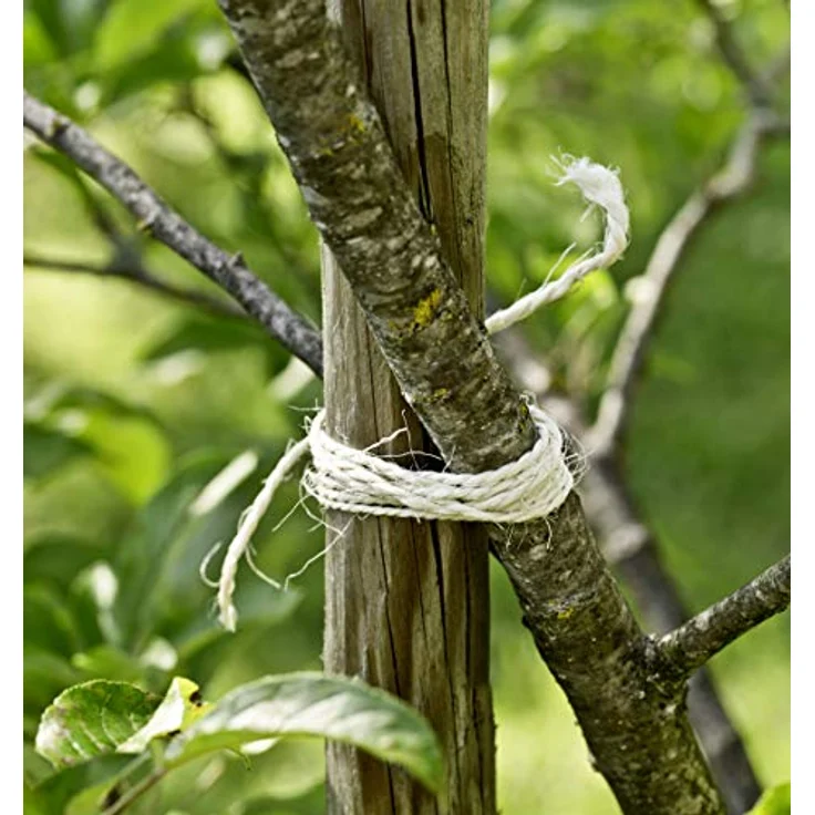 Windhager Sisal Garten-Kordel, wetterfeste Bindekordel für den Außenbereich, weiß, 150m x 2,5mm – Bild 3
