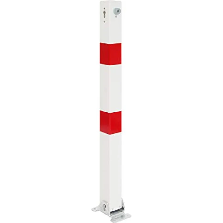 Alberts Zaunpfosten ASP Klappy, umlegbarer Absperrpfosten Ø 70x70mm, 2 rot – Bild 1