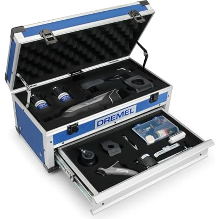 Dremel 8240 Akku-Rotationswerkzeug, 12V 2Ah Lithium-Ionen, 65 Zubehörteile, variable Drehzahl 5.000–35.000/min, ergonomisches Design – Bild 2