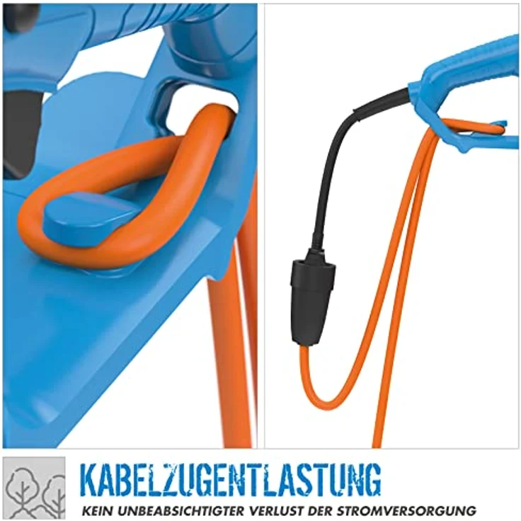 GUEDEAKTIVBANK Elektrokettensäge KS 355 EC, leichte Kettensäge mit hochwertiger Schneidgarnitur und Kettenschnellspannsystem – Bild 4