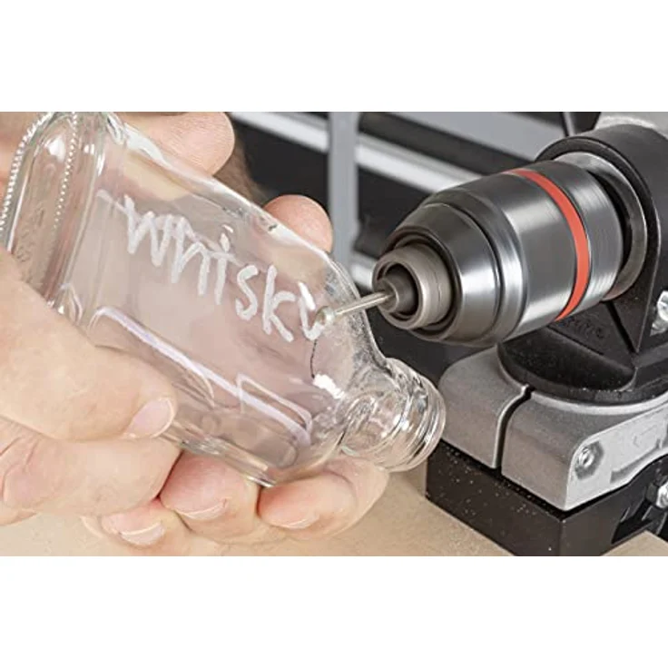 Wolfcraft 5988000 Diamantschleifstift-Set, kugel-und kegelförmig, 3-tlg, diamantbestreut, für Keramik, Glas, Fliesen und NE-Metalle – Bild 3