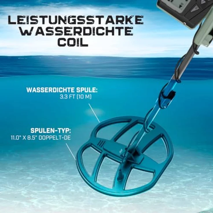 Minelab X-Terra Voyager, Metalldetektor für Einsteiger mit 4 Suchmodi, 1,3 kg leicht und wasserdicht bis 1 Meter – Bild 6