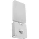 ChiliTec LED Außenlampe mit Bewegungsmelder Reichweite 9 m 140° Sensor - IP54 Wandlampe für Haus und Garten - Licht Neutral Weiß