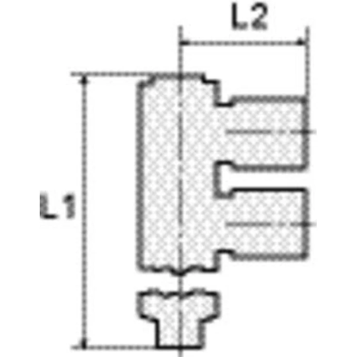 RIEGLER L-Mehrfachverteiler »Blaue Serie«, 4-fach, drehbar, G 1/4 a. für Schl.-Ø 6 mm, max. 15 bar, Kunststoff/MS – Bild 2