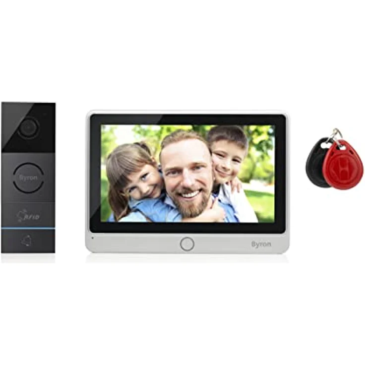 Byron RFID-Videogegensprechanlage mit einem 7 Zoll HD Touchscreen,Videoaufnahmefunktion & Nachtsicht, DIC-24112 – Bild 10