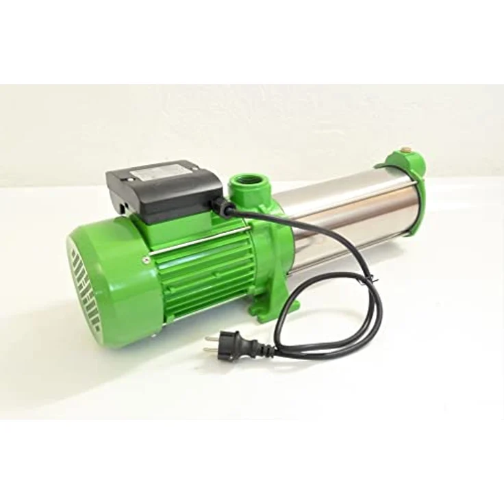 CHM GmbH® Gartenpumpe Edelstahl 2,2 Kw 11 Bar 8600 L/h Kreiselpumpe - Hauswasserwerk 1,25 Zoll Anschluss, IP44 - 10 x Edelstahl Schaufelräder, Heißlautschutz, Gleichtring Dichtung – Bild 3