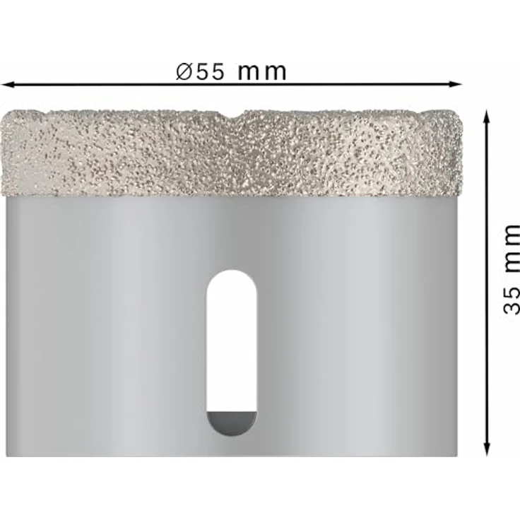 BOSCH Pro Core Cutter dry Diamanttrockenbohrer, Ø 55 mm, X-Lock für harte Fliesen und Stein – Bild 3
