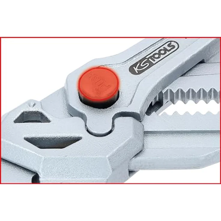 KS Tools 115.2301 Zangenschlüssel 180mm, mit Druckknopfverstellung und Sicherheitsklemmschutz, Chrom Vanadium – Bild 7
