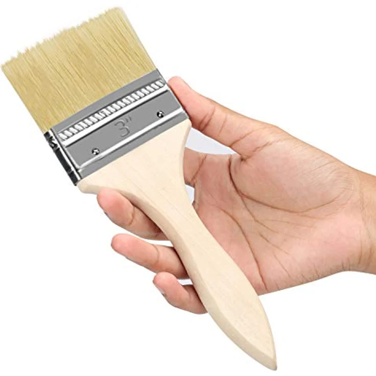 Kurtzy Pinselset 12-er Pack – 76,2mm Pinselkopf, Malerpinsel Größe 21cm - Pinsel Set für Farben, Lack, Beizen, Klebstoffe - Flachpinsel, Lasurpinsel, Lackpinsel für Malerbedarf, zum Streichen, DIY – Bild 3