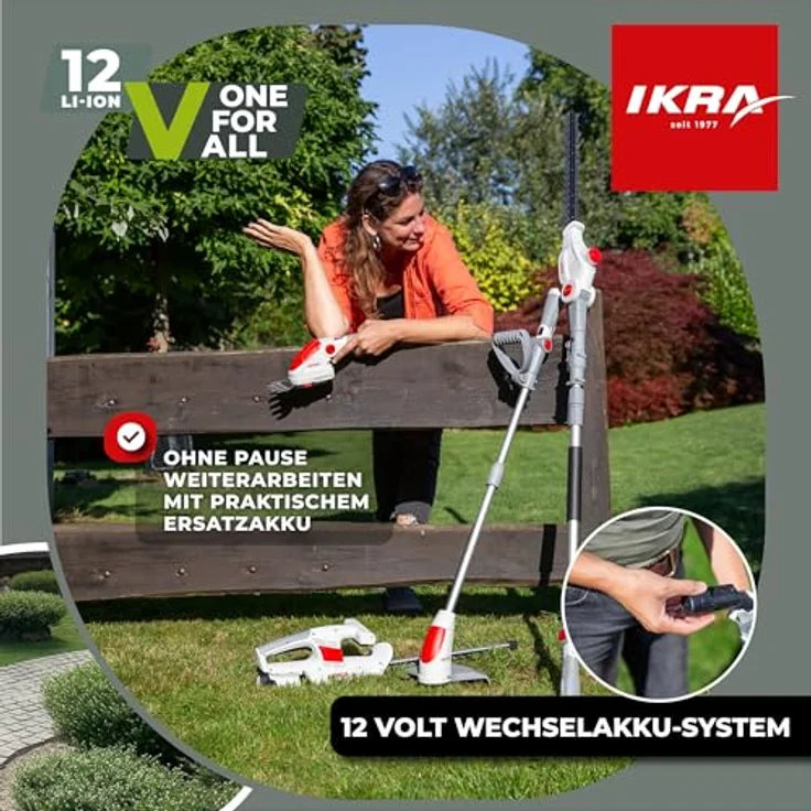 IKRA Akku Ersatzakku Li-Ion 12V 2,5Ah Typ LI 27, kompatibel mit IKRA 12 Volt Akku Familie, zuverlässiger Energiespeicher für Gartenarbeiten – Bild 5
