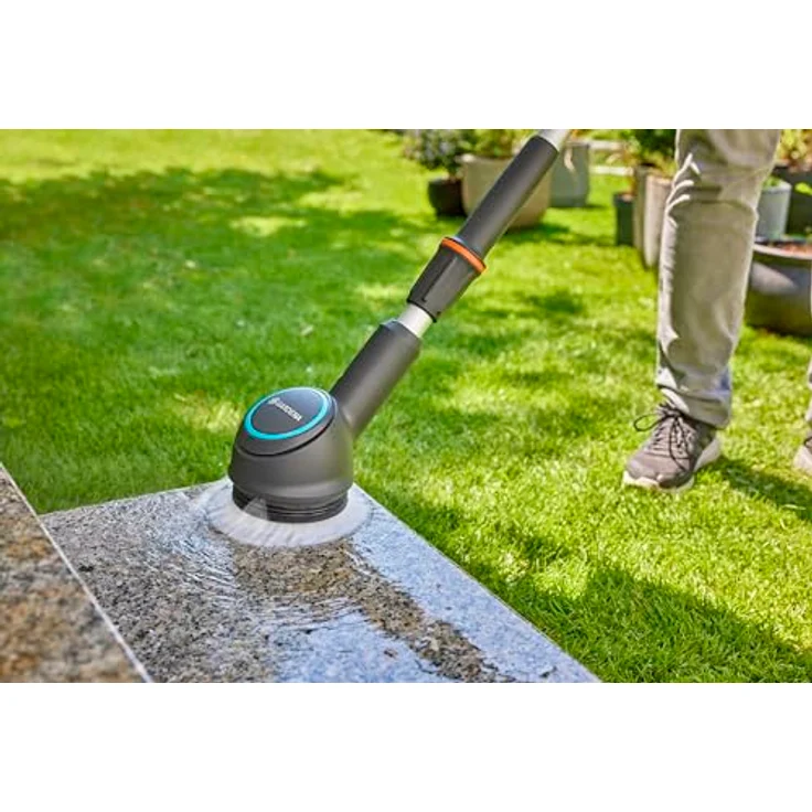 GARDENA Tellerbürste Soft 14847-20, Zubehör für Akku-Multi-Reiniger AquaBrush, ideal für empfindliche Oberflächen – Bild 4