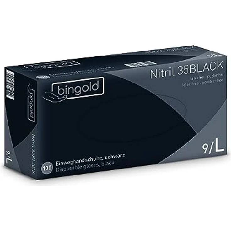 Einmalhandschuhe Nitril 35BLACK 100-er Pack – Bild 2