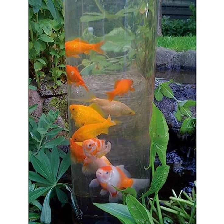 Ubbink Fischturm Goldfischrohr Fischsäule, 66 cm Acryl für Teich-Deko, schwarz – Bild 2