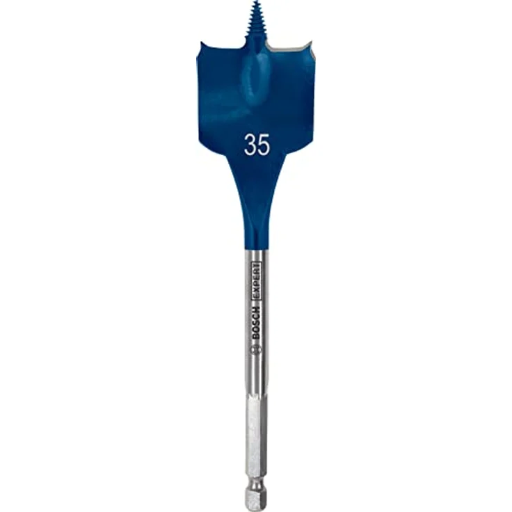 Bosch Accessories 2608900327 Holz-Fräsbohrer, 35 mm Durchmesser, 152 mm Gesamtlänge, Sechskantschaft, Hochgeschwindigkeitsbohren für Weichholz und Grobspanplatten – Bild 1