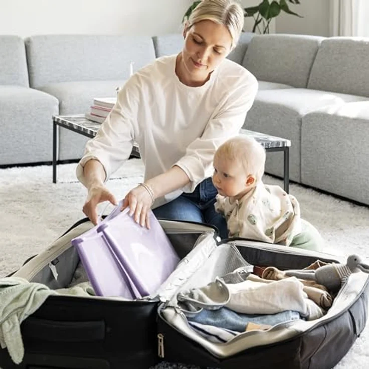 Stokke Flexi Bath® X-Large, geräumige faltbare Babybadewanne mit rutschfestem Boden und wärmeempfindlichem Stöpsel, für Kinder bis 6 Jahre – Bild 6