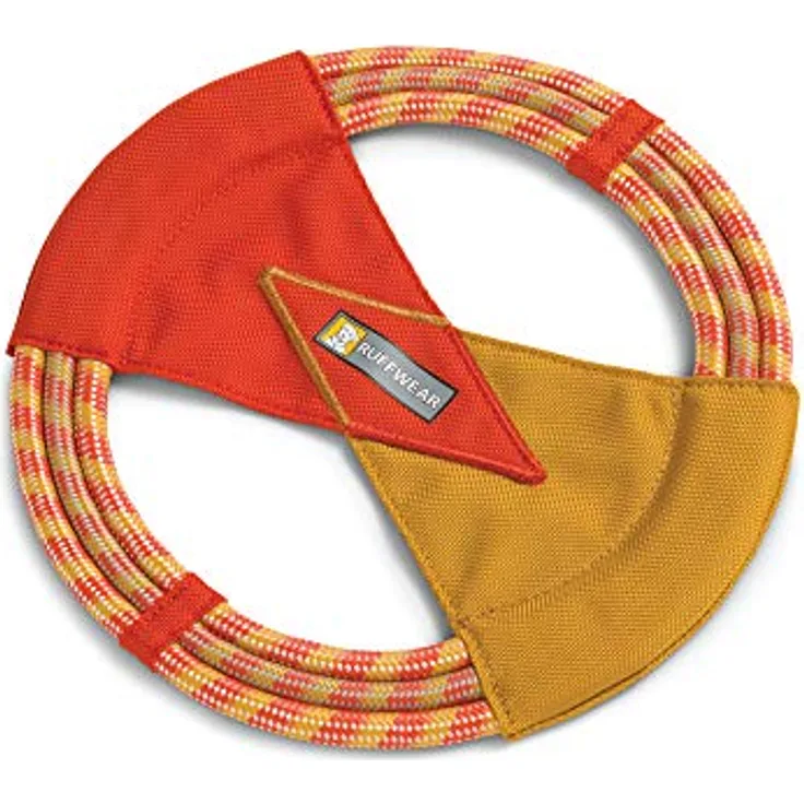 RUFFWEAR Fling-Fetch-Tug Hundespielzeug, Fliegende Scheibe, Einheitsgröße, pazifisches Ringspielzeug, Sockeye Red