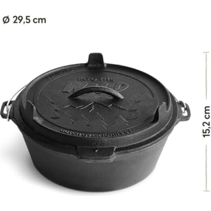 JOHN | Gusseisen Dutch Oven | inkl. Deckelheber – Bild 2