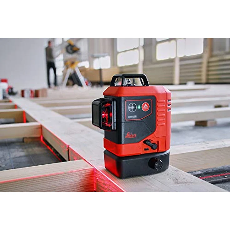 Leica LINO L6Rs-1, selbstnivellierender Linienlaser rot mit 3x360° Laserlinien und Alkaline Batterien – Bild 6