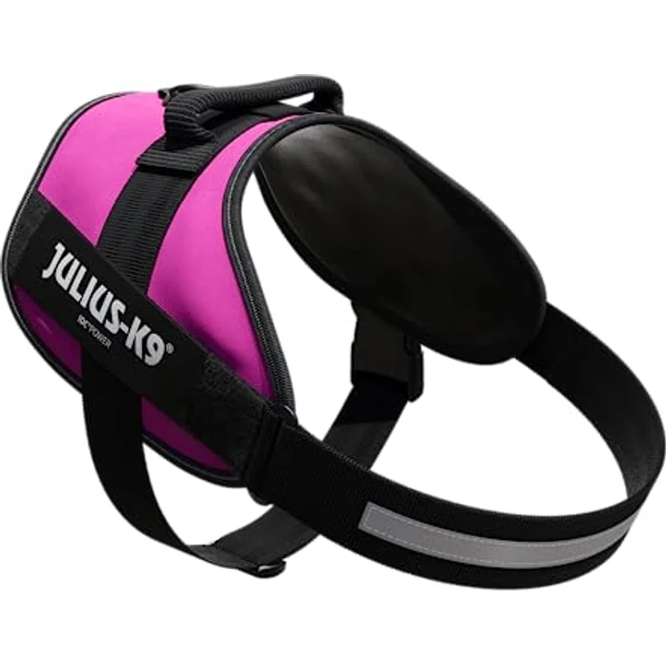 Julius-K9 K9 IDC POWERGESCH GR 3 ROSA82- Halsband + Leine, strapazierfähiges Geschirr mit reflektierenden Details – Bild 3
