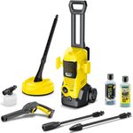 Kärcher Hochdruckreiniger K 3 FJ Home, Hochdruckschlauch 6m, Vario Power-Strahlrohr (VPS), Dreckfräser mit rotierendem Punktstrahl, inkl. Home Kit, blau