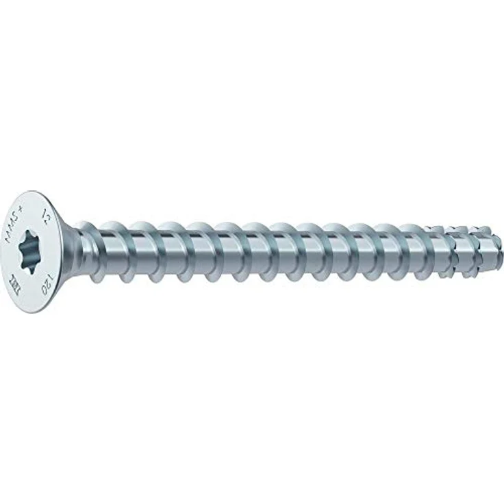 Heco MULTI-MONTI®-plus, selbstschneidender Betonschraubenanker, 10 mm Durchmesser, 80 mm lang, 25 Stück, galZn 3 farblos – Bild 2