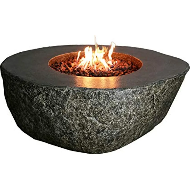 Gasfeuerstelle Vesuv in Basalt-Optik