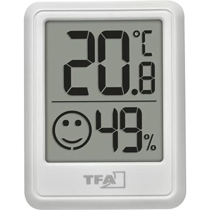 TFA Digitales Thermo-Hygrometer, Thermometer und Hygrometer mit Komfortzone-Anzeige, Weiss – Bild 4