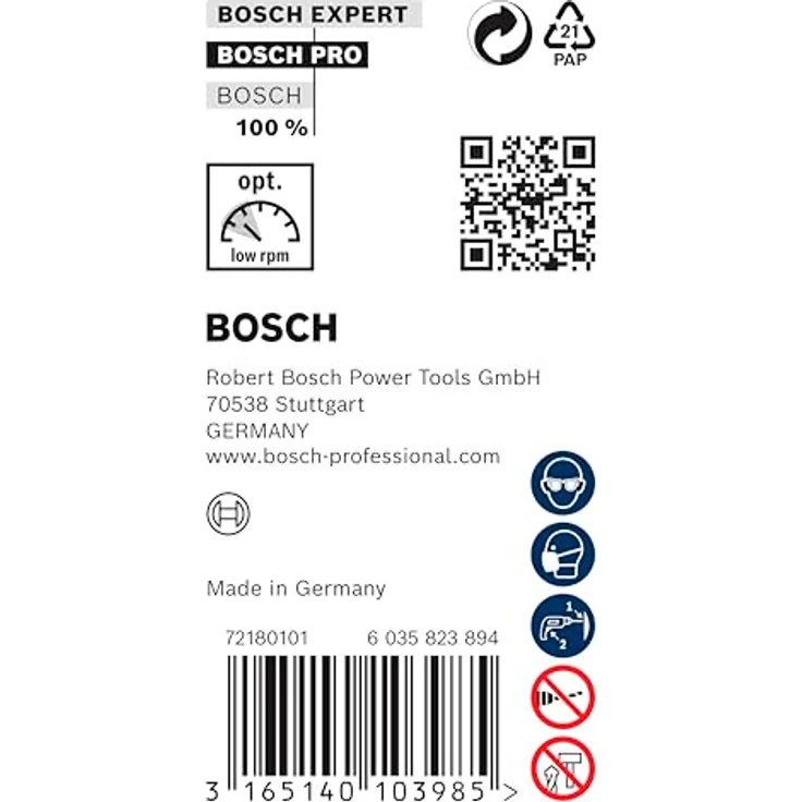 Bosch Schalungs- und Installationsbohrer PRO Wood HSS, SDS Plus, 14 x 400 mm, hohe Lebensdauer und auslaufende Spiralnut für spezielle Baustellenanwendungen – Bild 4