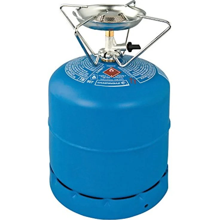 Campingaz Single Burner, Gaskocher mit integriertem Windschutz, 1350 Watt, blau – Bild 2
