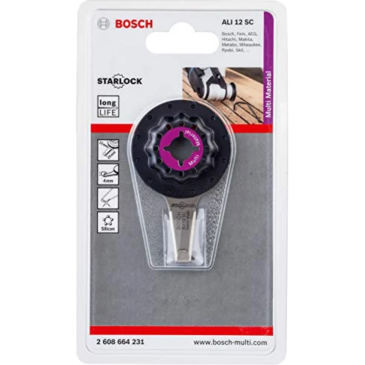 Bosch Professional 1x Fugenschneider Starlock ALI 12 SC (für Dichtmasse zwischen Paneelen, Zubehör Multifunktionswerkzeug) – Bild 1