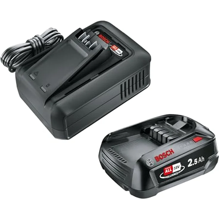 Gardena Starter-Kit P4A QC AL18V-44, 18 V Akku mit 2,5 Ah und Schnellladegerät, Ladezustandsanzeige, konstante Leistung, Teil des POWER FOR ALL Sortiments – Bild 1