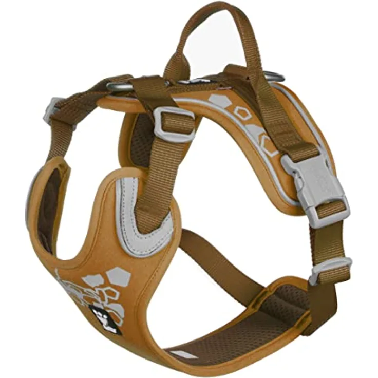 Hurtta Weekend Warrior Hundegeschirr, Brustgeschirr für große Hunde, Desert-Braun, 80-100 cm