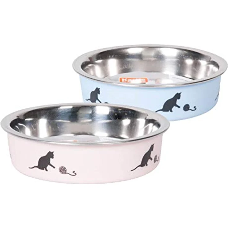 Karlie Ascar Katzennapf, Edelstahl, Blau, 160 ml, Durchm.10 cm – Bild 1