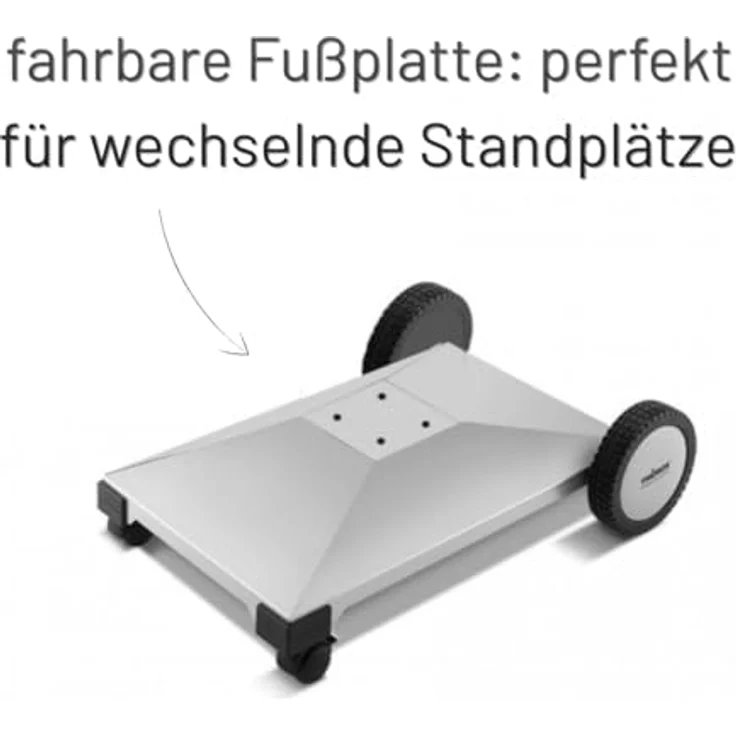 Thüros T4 Säulengrill, fahrbar, Grillfläche 40 x 60 cm, Arbeitshöhe 85 cm – Bild 5