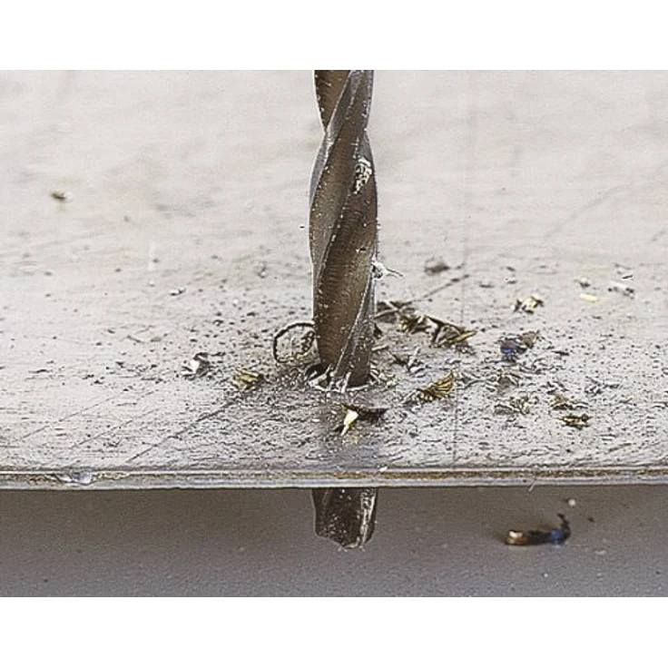 Wolfcraft Metallbohrer HSS rollgewalzt 7492010, Ø 1,5 mm, 3-teilig, Rundschaft, geeignet für Stahl und NE-Metalle – Bild 2