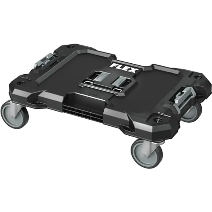 Flex-Tools Werkzeugkoffer 533246 TKA SP RD, Roller Trolley STACK PACK mit praktischem Zubehör, rot