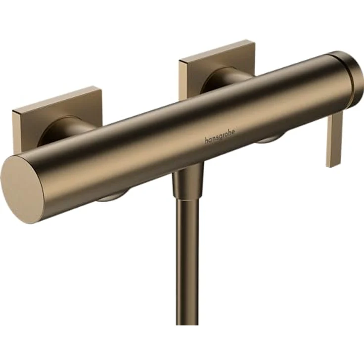 hansgrohe Tecturis E Duscharmatur Aufputz für 1 Verbraucher Brushed Bronze, Einhebelmischer mit großem Komfort – Bild 1