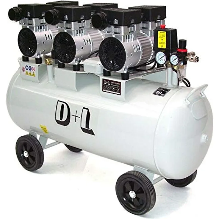 Flüster Kompressor Luftkompressor 100L leise Silent Druckluft 44312 Kompressor AWZ