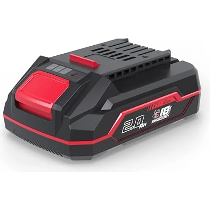 Güde 58550 ProVolt APPV 18-20 Akkupack, Schwarz, Rot - Li-Ionen-Akku mit 2,0 Ah Kapazität und integrierter Kapazitätsanzeige – Bild 1