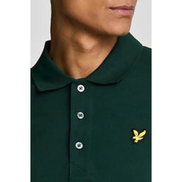 Lyle & Scott Poloshirt Basic Herren, Pique Baumwolle, Vintage-Kollektion, 3-Knopfleiste, klassischer Adler-Logo – Bild 4