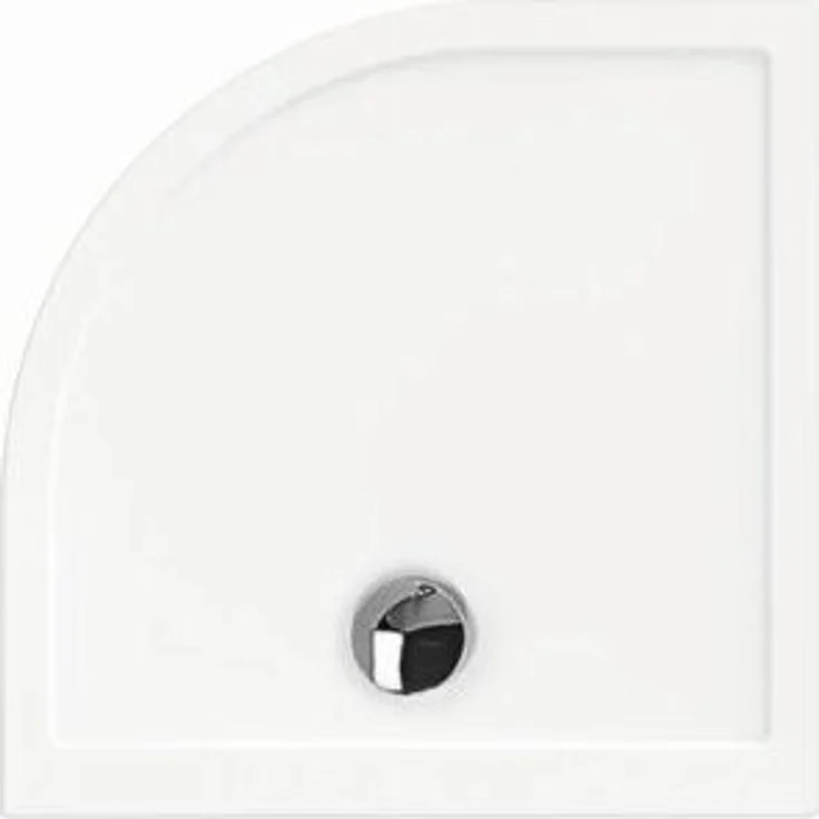 Hoesch 4460.010 DW Samar Viertelkreis 1000x1000x30 Badewanne, Acryl, weiß